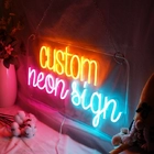 LED neon light custom English letter neon decorative light hair light character signature 12V acrylic lamp