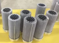 Stainless Steel 316L pleated type sintered fiber felt filter for water filtration