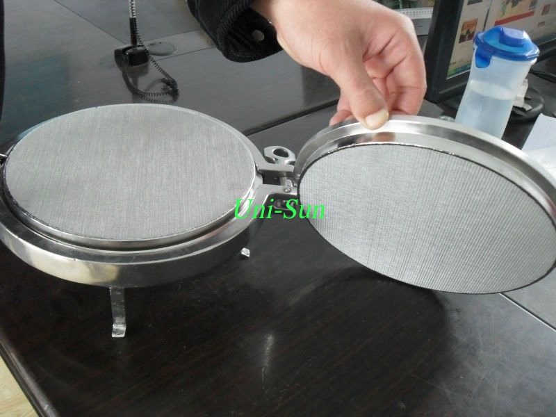 SS 316L Pharmaceutical porous stainless steel sintered filter plate/sintered wire mesh filter