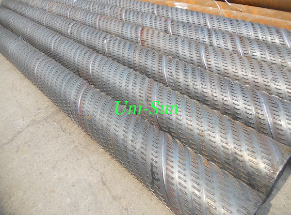 Stainless steel water well filter screen pipe casing / water well bridge slot screen