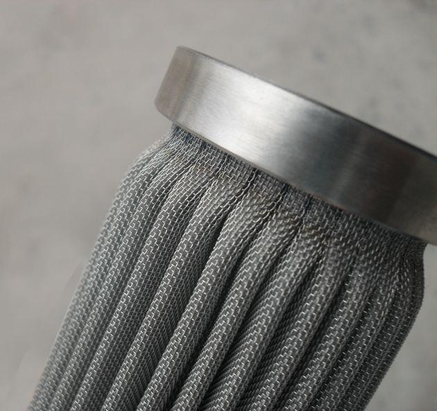 Stainless Steel Net Wire Mesh Sintered Filter Element Cartridge / Water Filter