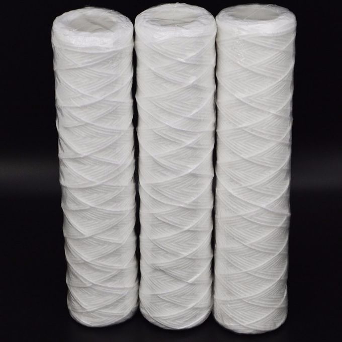 10 inches degreased cotton thread wire-wound water filter cartridge / string wound filter / water cartridge