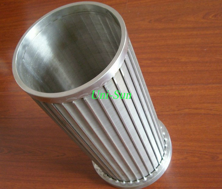 Stainless steel johnson wedge wire screen filter tube / deep well filter screen pipe